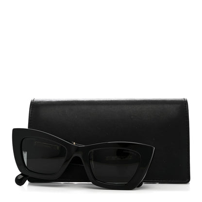 Chanel Acetate Tweed CC Cat Eye Sunglasses 71550A Black 7 of 7