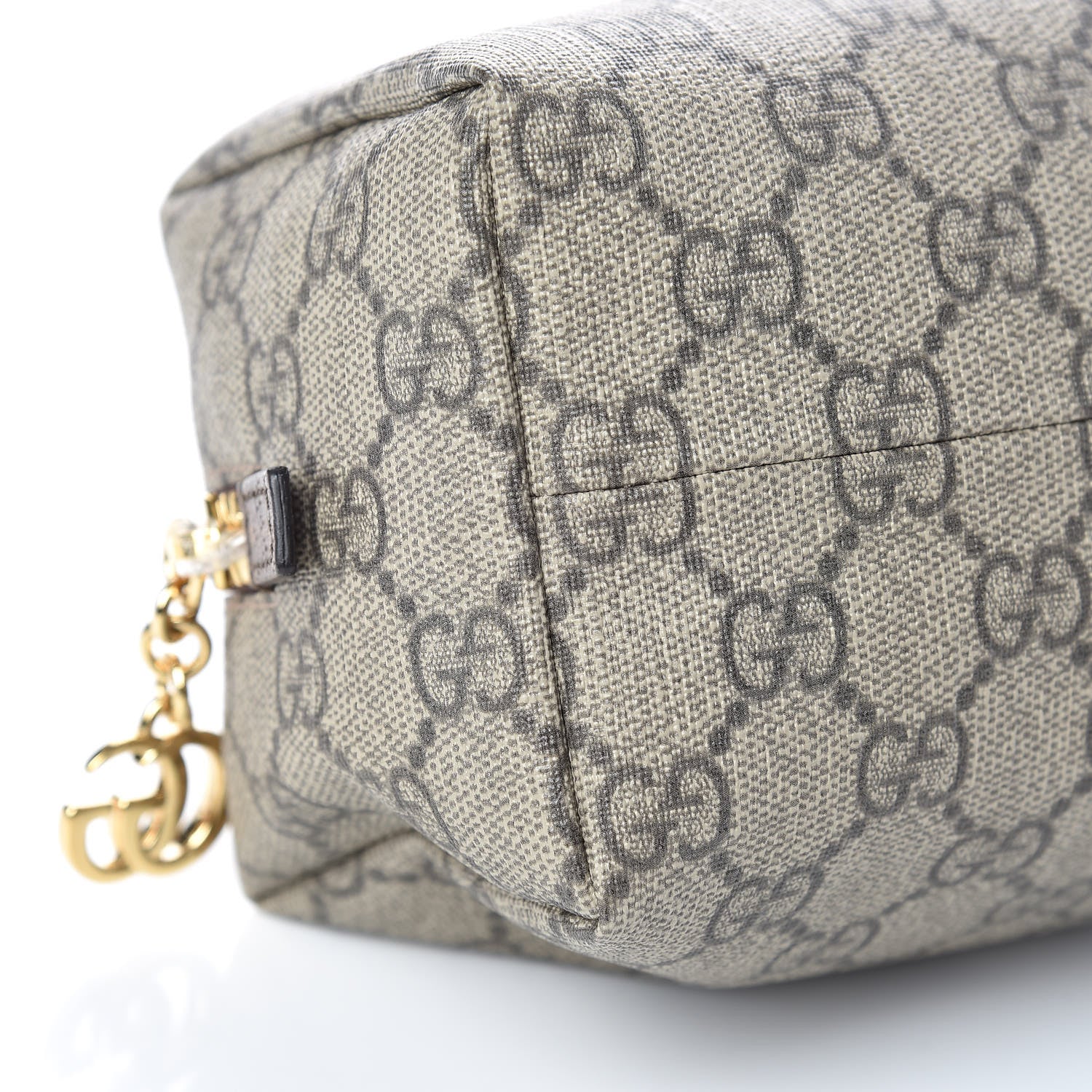 Gucci Soft GG Supreme Monogram Calfskin Medium Ophidia Cosmetic Case Beige Ebony New Acero 5 of 9