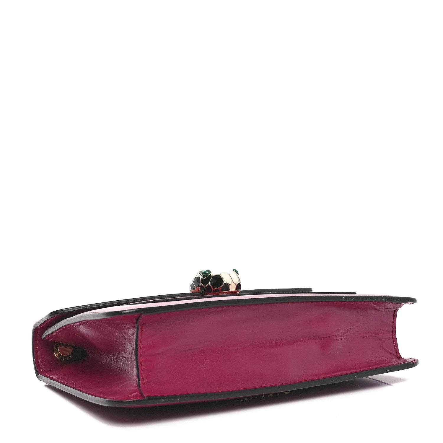 Bulgari Calfskin Small Serpenti Forever Snake Strap Crossbody Bag Plum 4 of 9