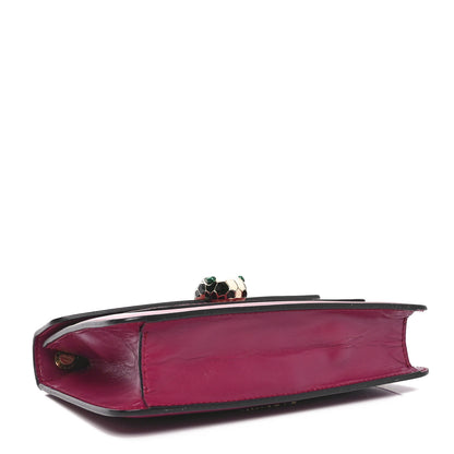 Bulgari Calfskin Small Serpenti Forever Snake Strap Crossbody Bag Plum 4 of 9