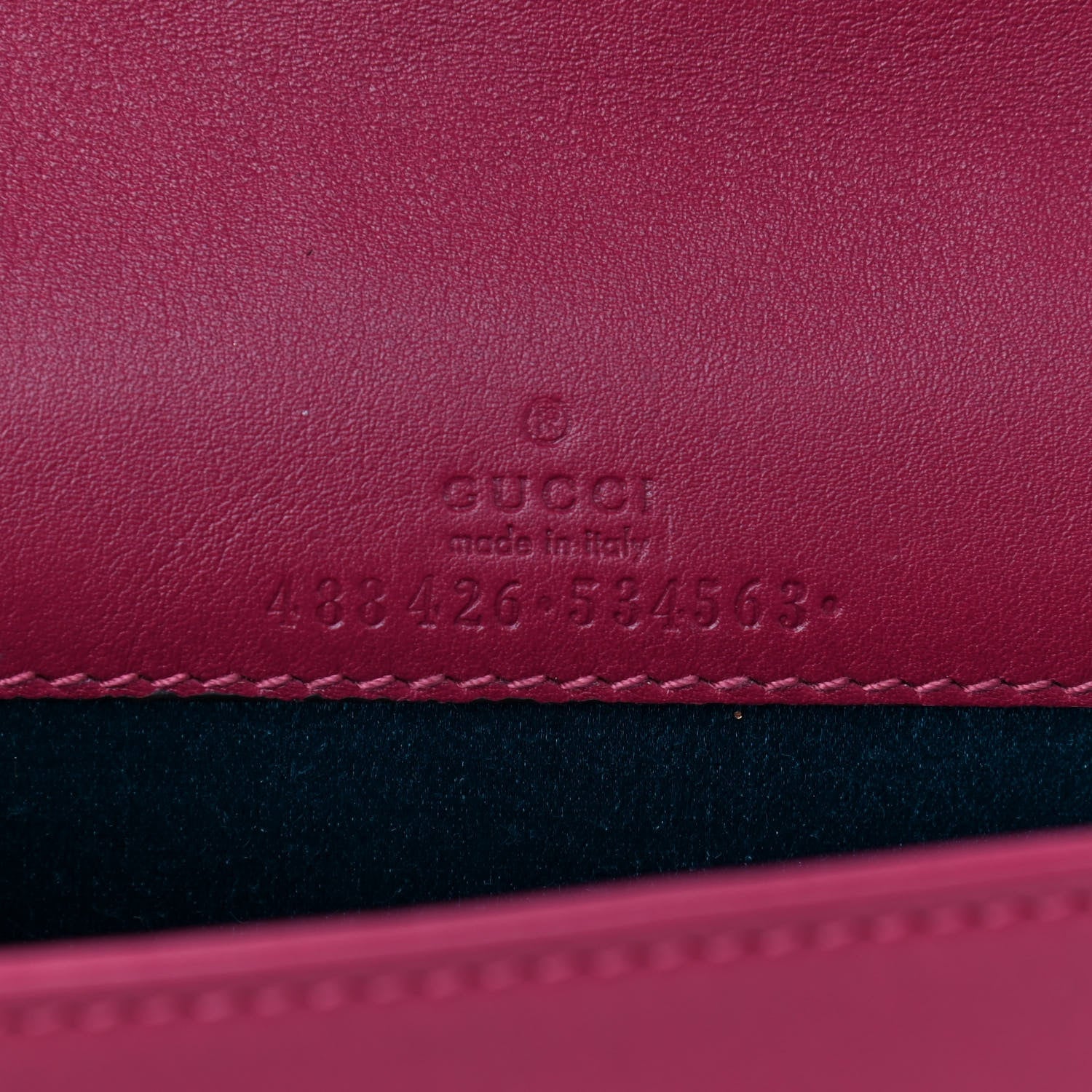 Gucci Velvet Matelasse Love Embroidered GG Marmont Mini Bag Light Raspberry Rose 6 of 8
