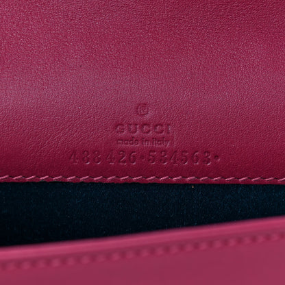 Gucci Velvet Matelasse Love Embroidered GG Marmont Mini Bag Light Raspberry Rose 6 of 8
