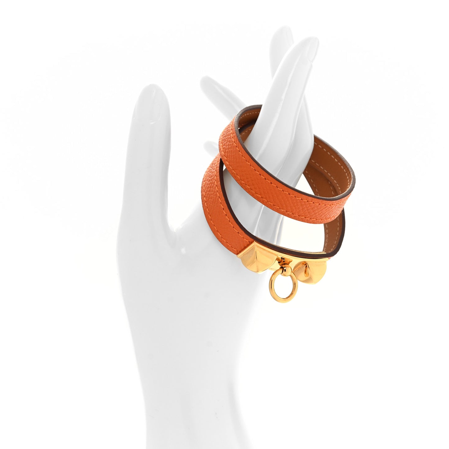 Epsom Rivale Double Tour Bracelet T4 Orange