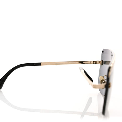 Chanel Metal Shield Sunglasses 71507 Gold 6 of 9