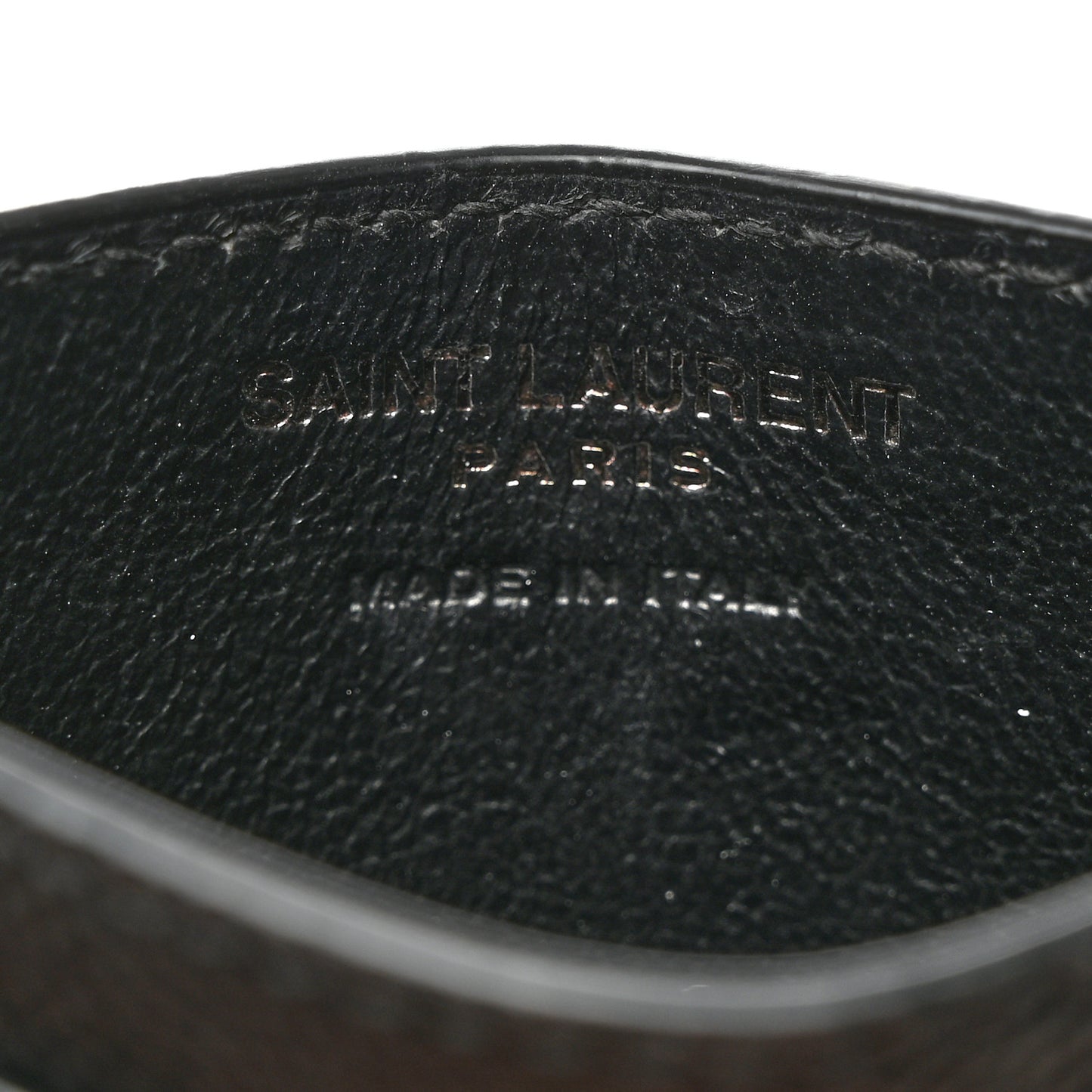 Grain De Poudre Monogram Credit Card Case Black
