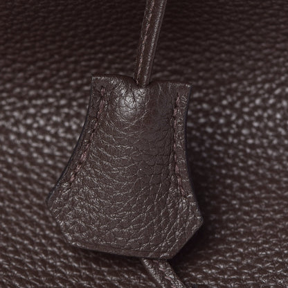 Hermes Taurillon Clemence Birkin 35 Chocolate 18 of 37