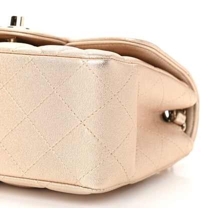Chanel Metallic Lambskin Quilted Mini Square Flap Gold 9 of 9
