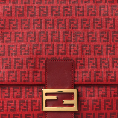 Fendi Zucchino Spalmati Vitello Mama Baguette Bordeaux Rubino 8 of 10