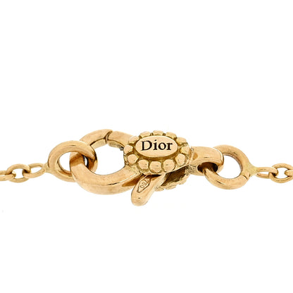 Christian Dior 18K Yellow Gold Diamond Black Onyx Mother of Pearl Rose Celeste Bracelet 6 of 9