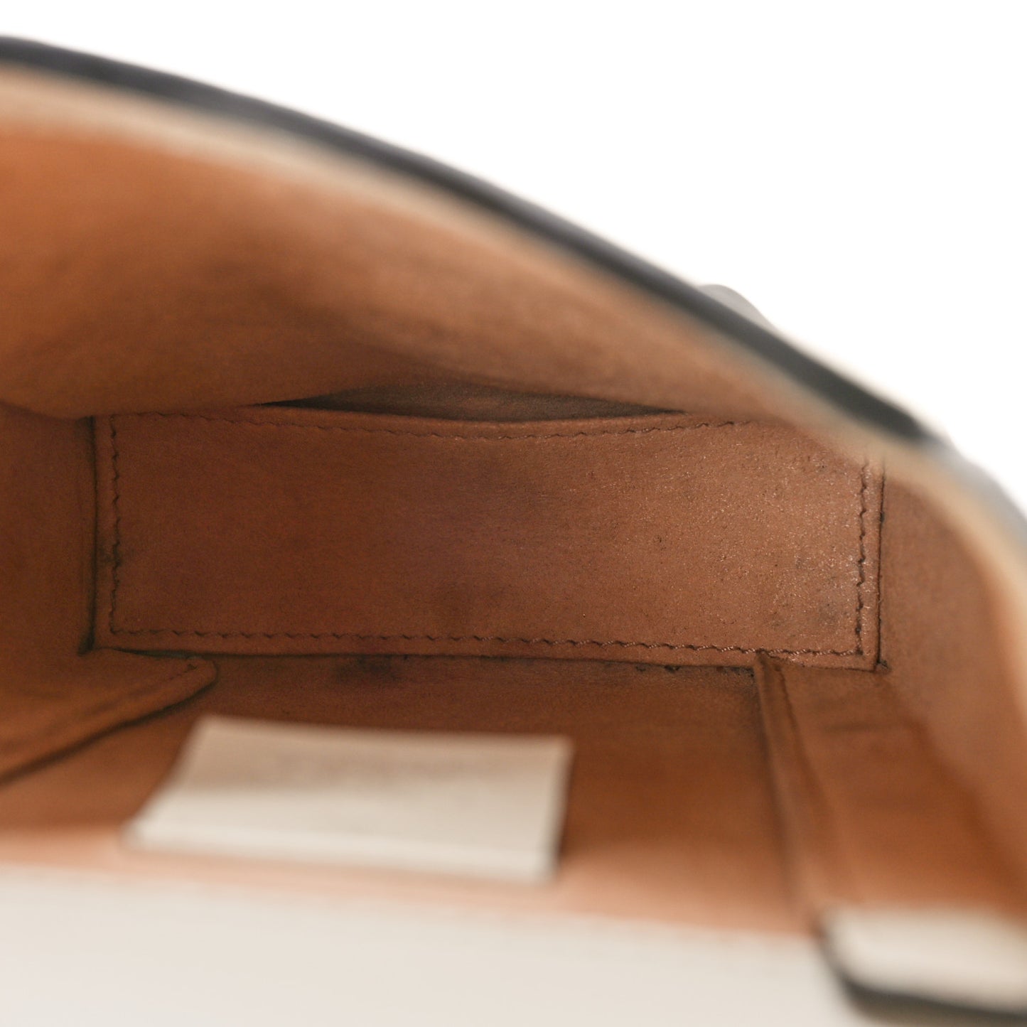 GG Supreme Monogram Azalea Calfskin Mini Horsebit 1955 Crossbody Bag Beige Ebony Mystic White