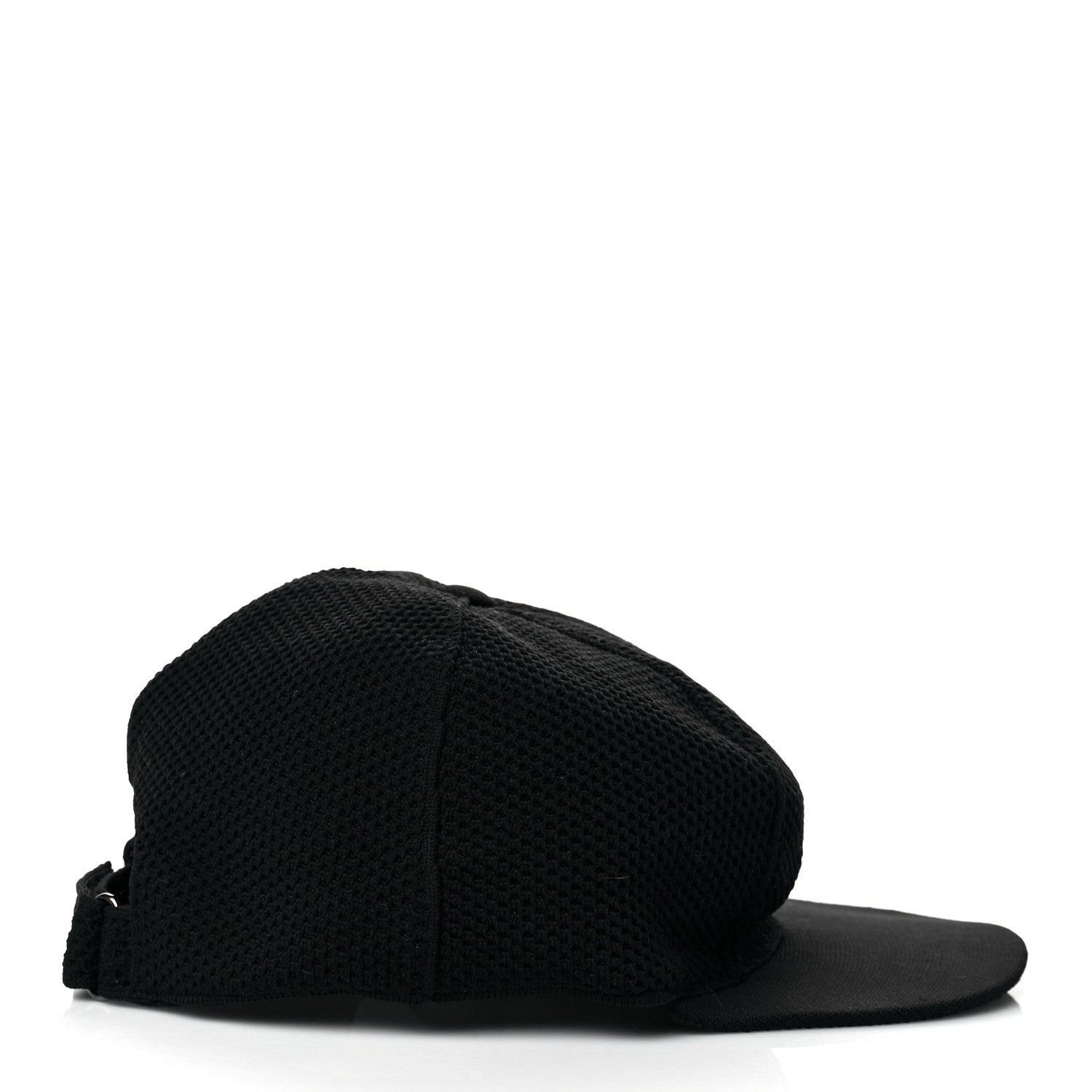 Fendi Mesh Tonal Knit FF Baseball Hat Black 6 of 7