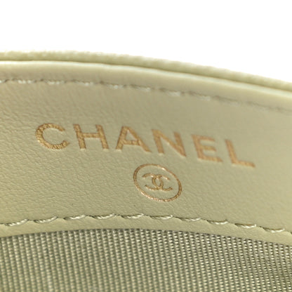 Chanel Caviar Quilted French New Wave Card Holder Light Green 7 of 15