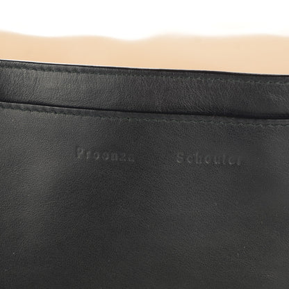 Proenza Schouler Calfskin Shearling Small Blurred Stripe PS Backpack Black Nude 7 of 7