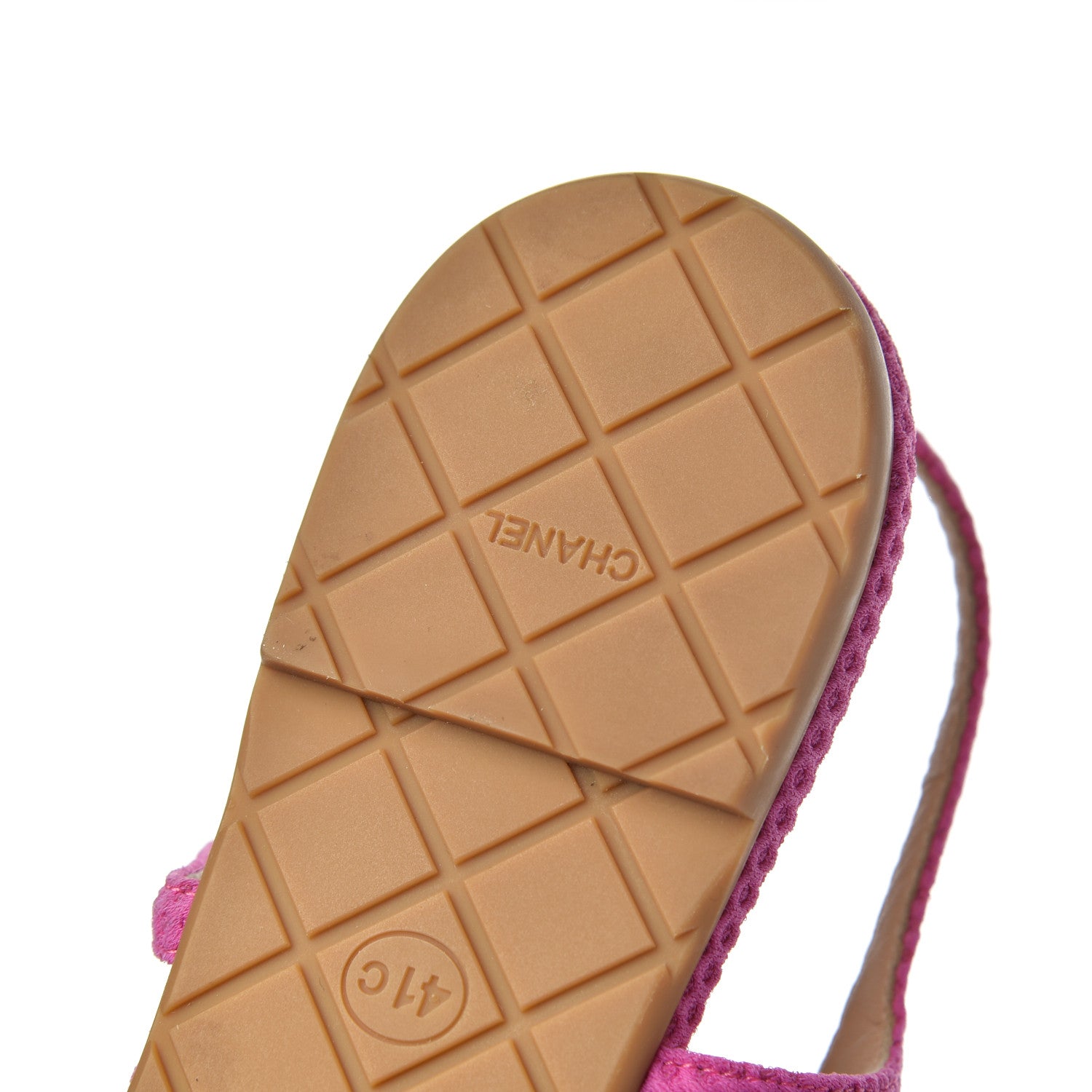 Chanel Mesh CC Thong Sandals 41 Fuchsia 8 of 13