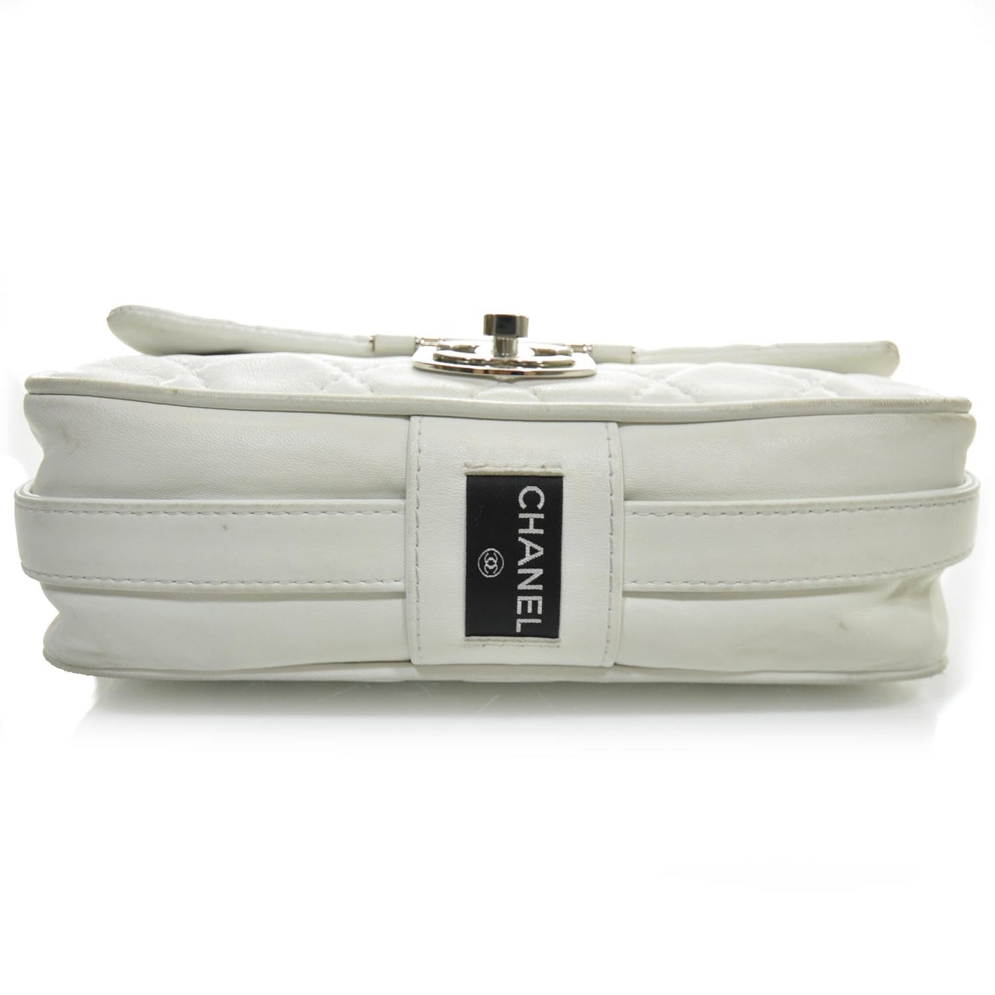 Lambskin Icons Secret Label Medium Flap White