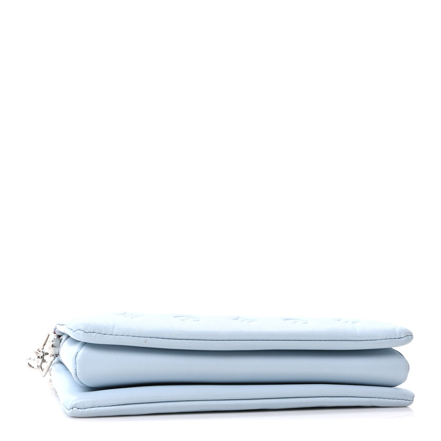 Lambskin Embossed Monogram Coussin PM Ice Blue