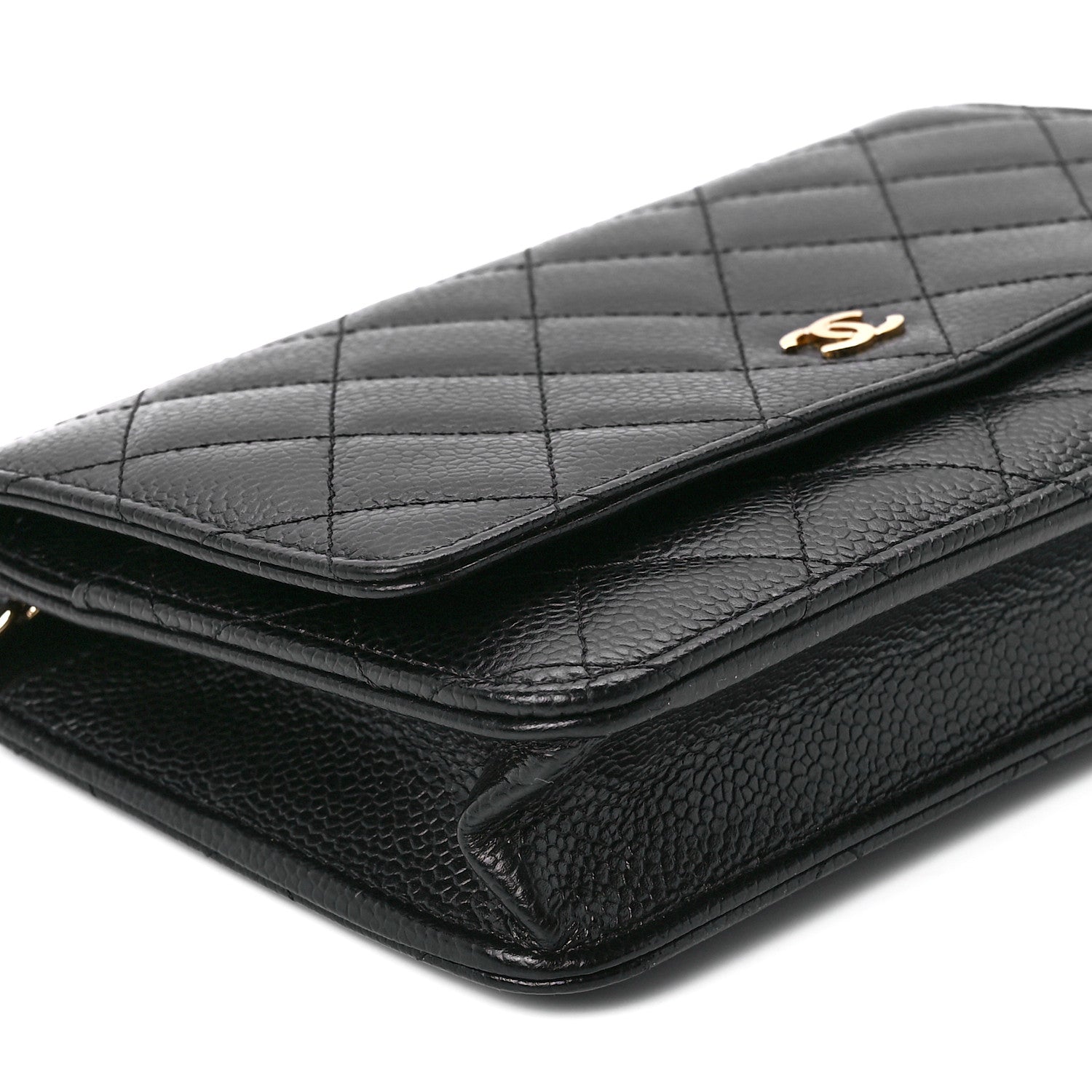 Chanel Caviar Quilted Wallet on Chain WOC Black 11 of 12