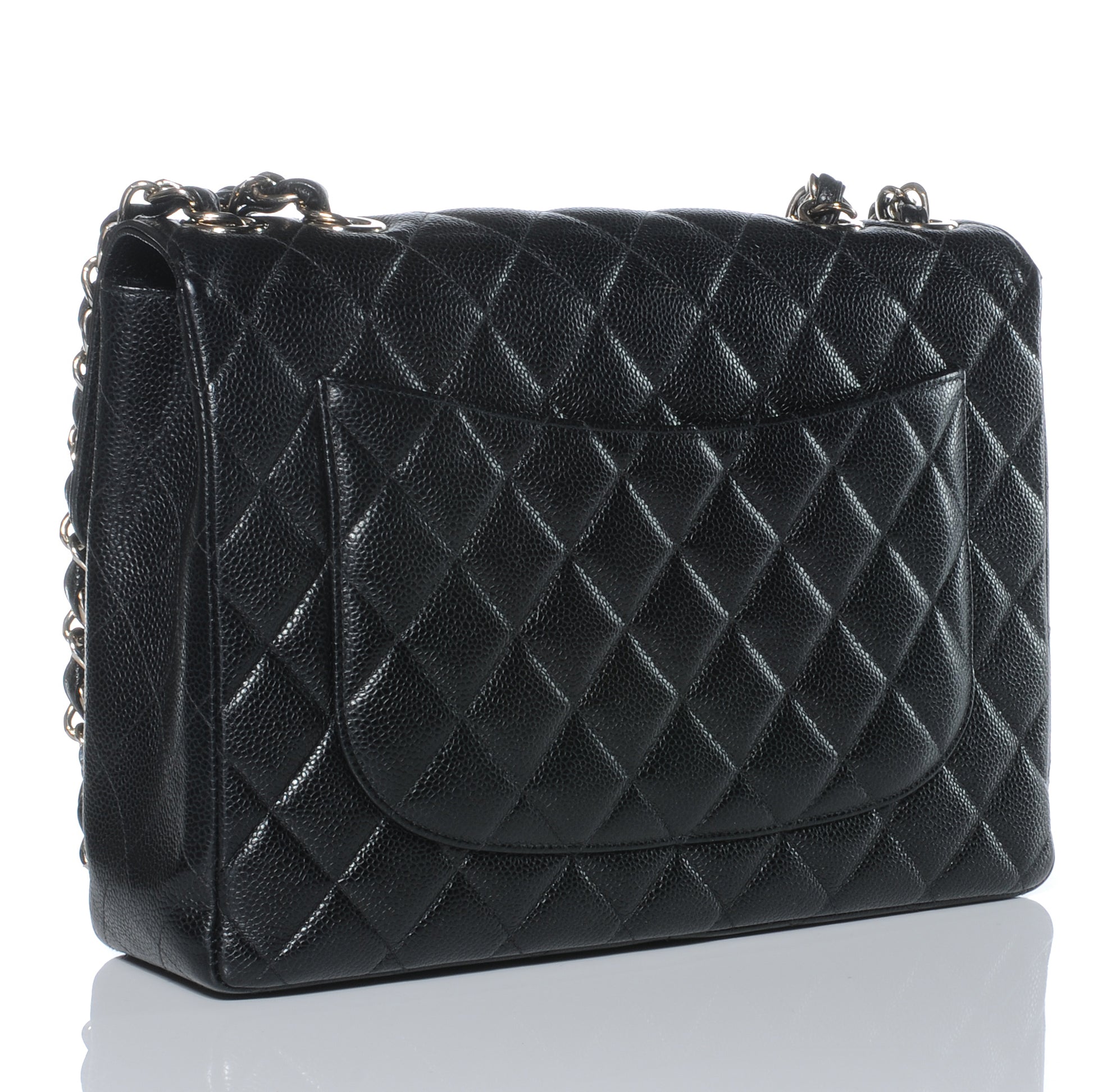 Chanel Caviar Jumbo Single Flap Black 3 of 8