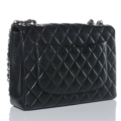 Chanel Caviar Jumbo Single Flap Black 3 of 8