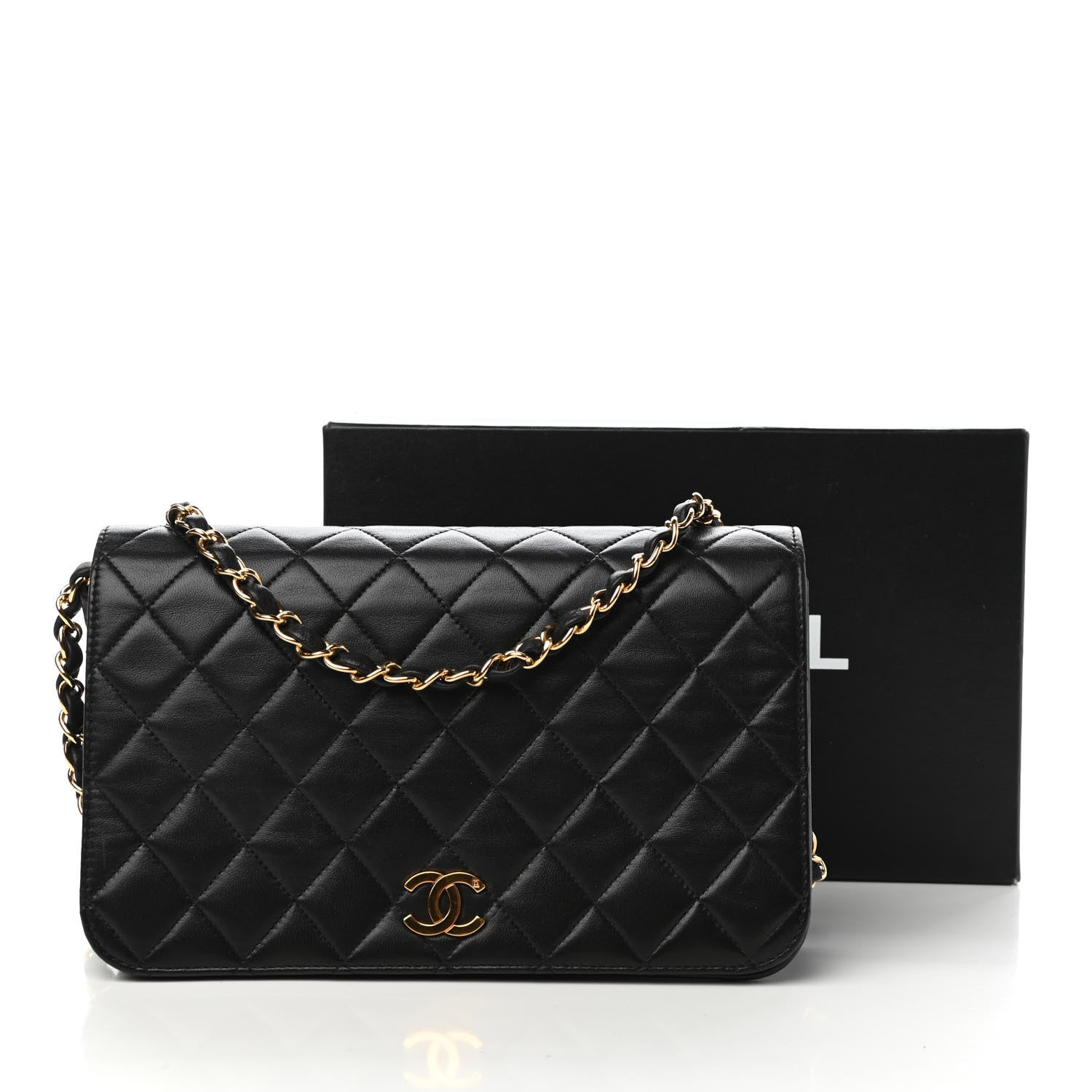 Chanel Lambskin Quilted Small Single Flap Black 12 of 12