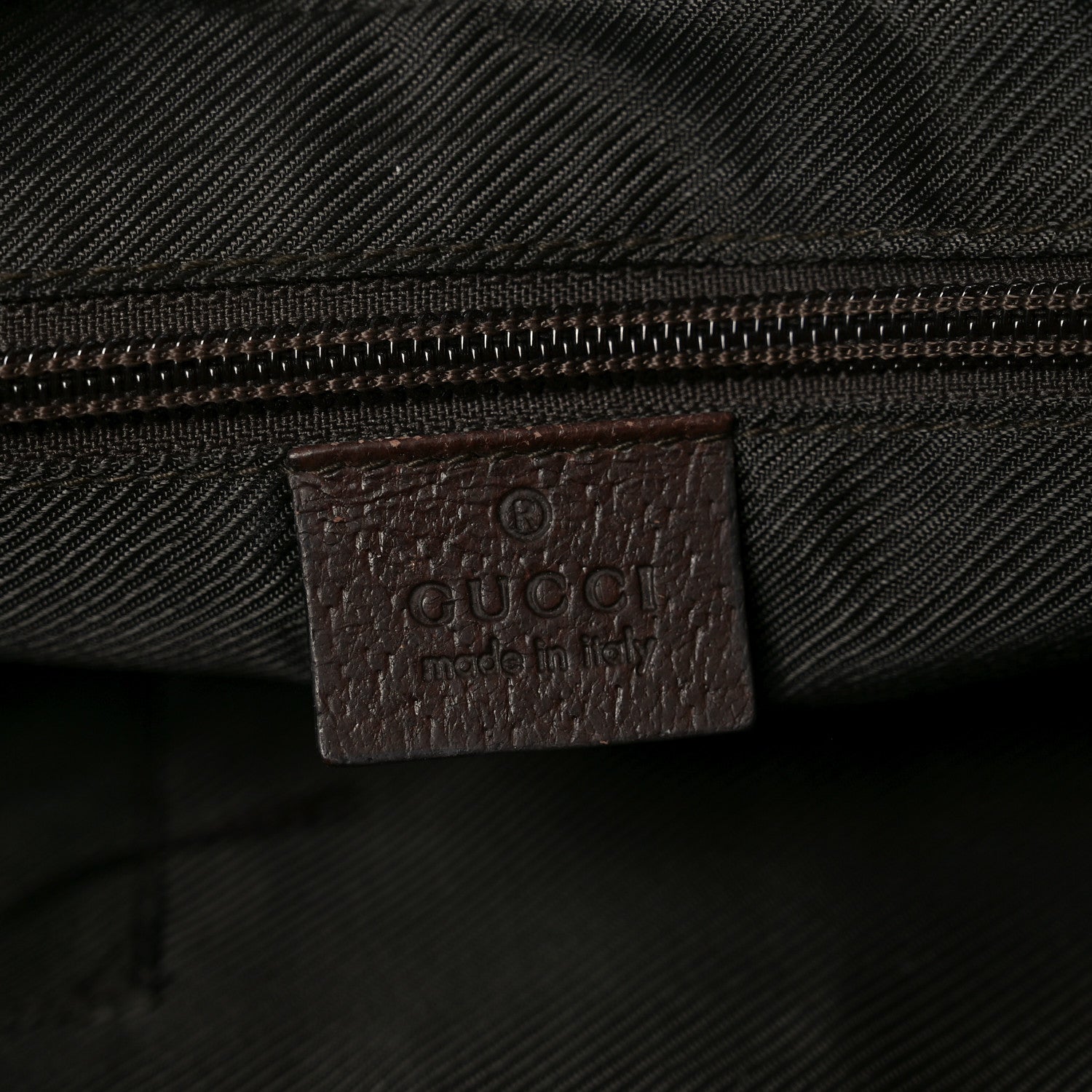 Gucci Monogram Medium Half Moon Hobo Dark Brown 6 of 10