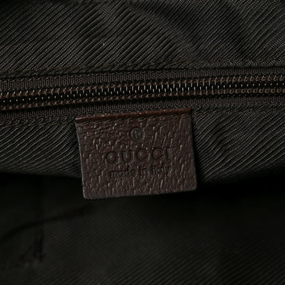 Gucci Monogram Medium Half Moon Hobo Dark Brown 6 of 10