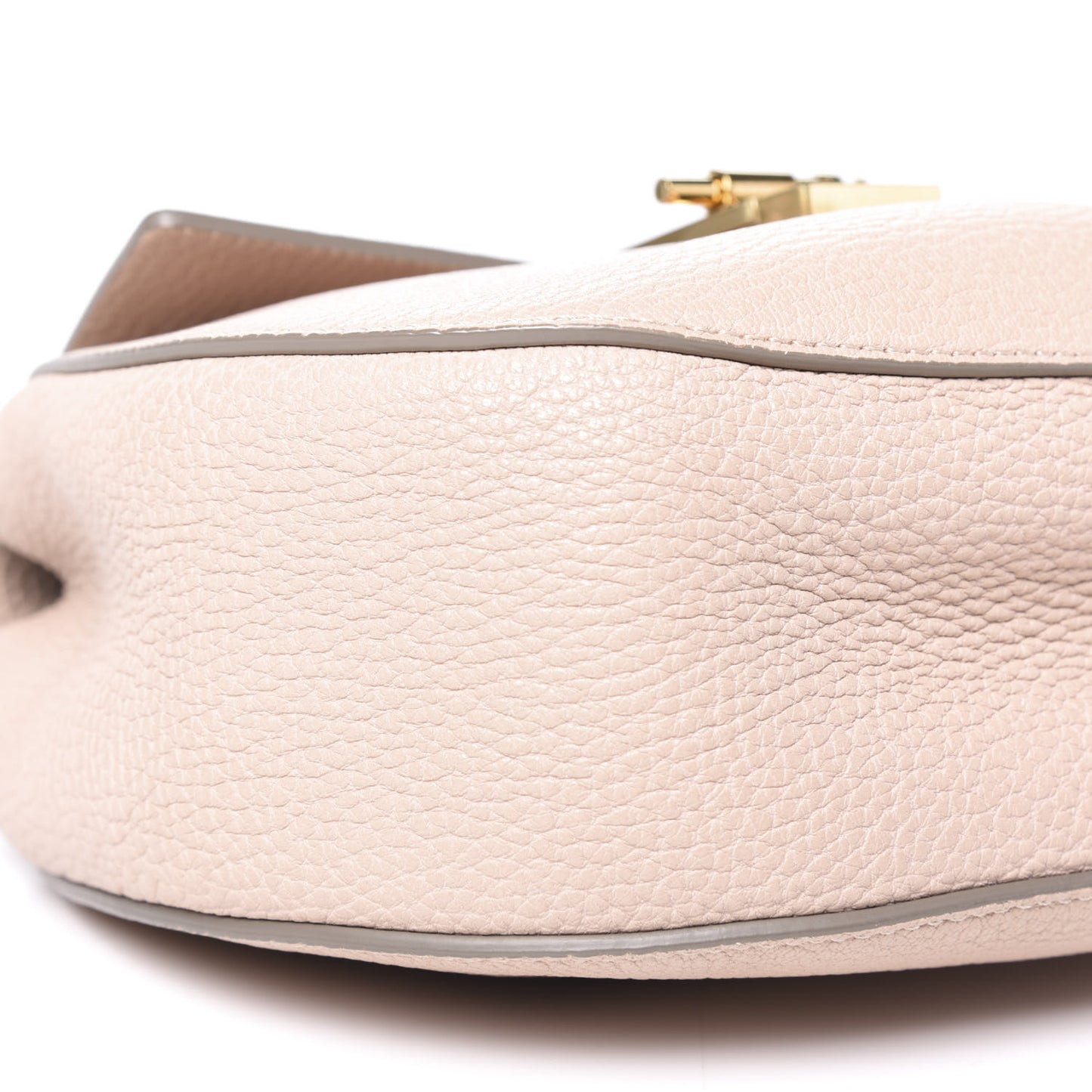 Grained Lambskin Drew Shoulder Bag Cement Pink