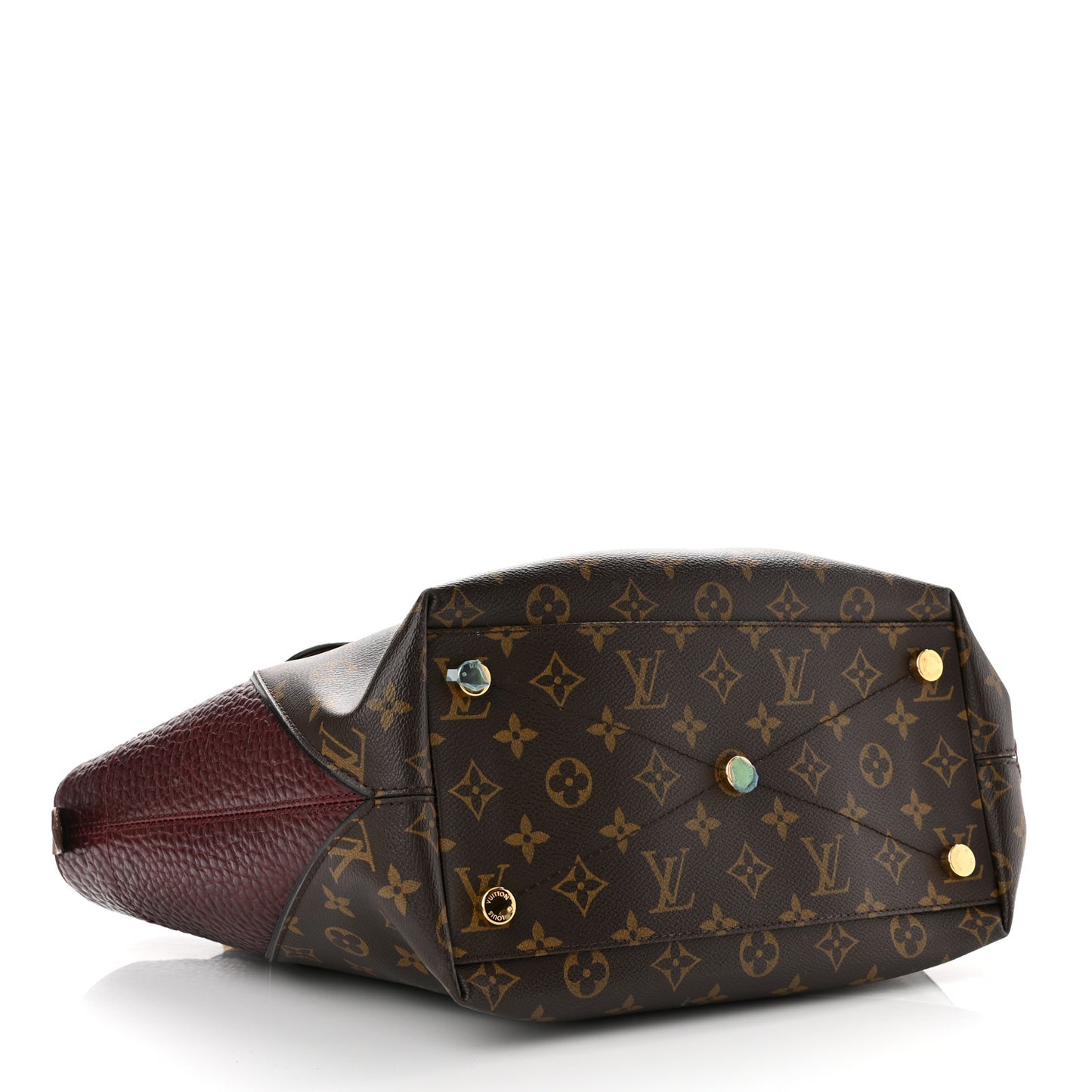 Monogram Ostrich Lizard Majestueux PM Bordeaux