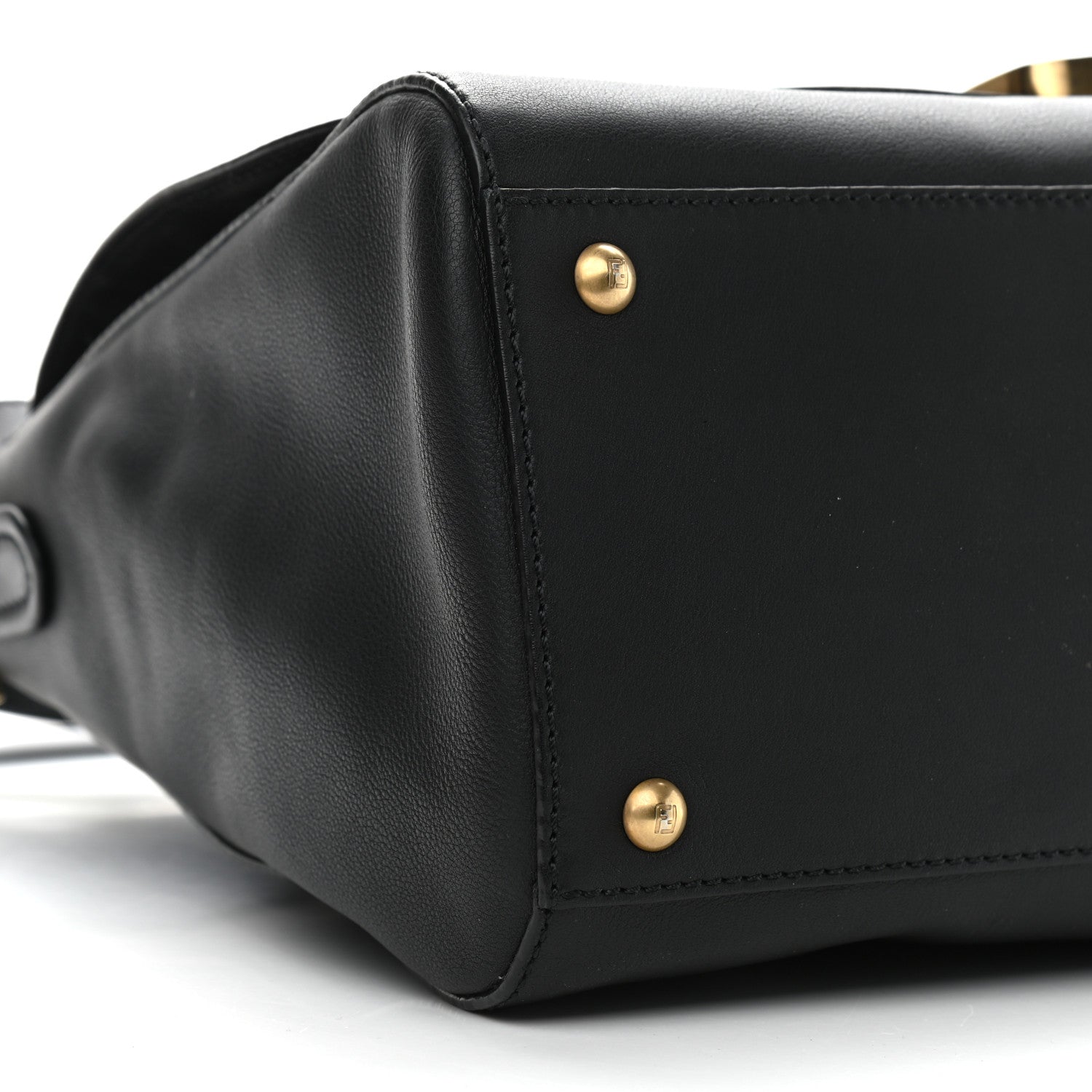 Fendi Vitello Dolce Marmol Anna Shoulder Bag Black 9 of 10