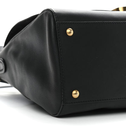 Fendi Vitello Dolce Marmol Anna Shoulder Bag Black 9 of 10