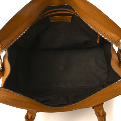 Saint Laurent Sheepskin Medium Cabas ChYc Bag Mustard 4 of 10