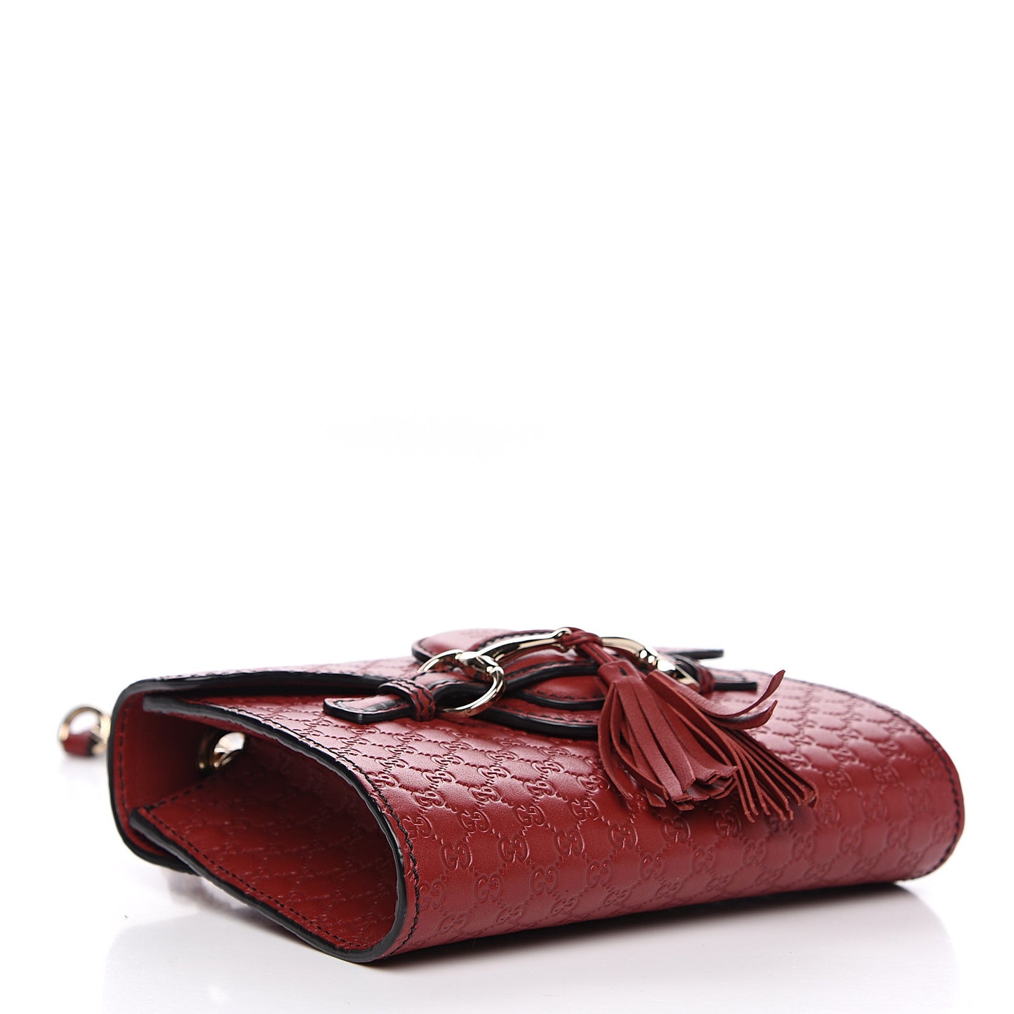 Soft Microguccissima Mini Emily Chain Shoulder Bag Rosso