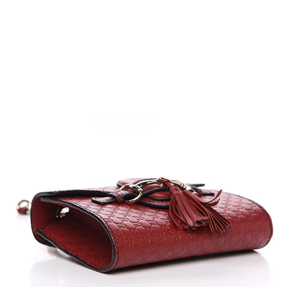 Gucci Soft Microguccissima Mini Emily Chain Shoulder Bag Rosso 3 of 9