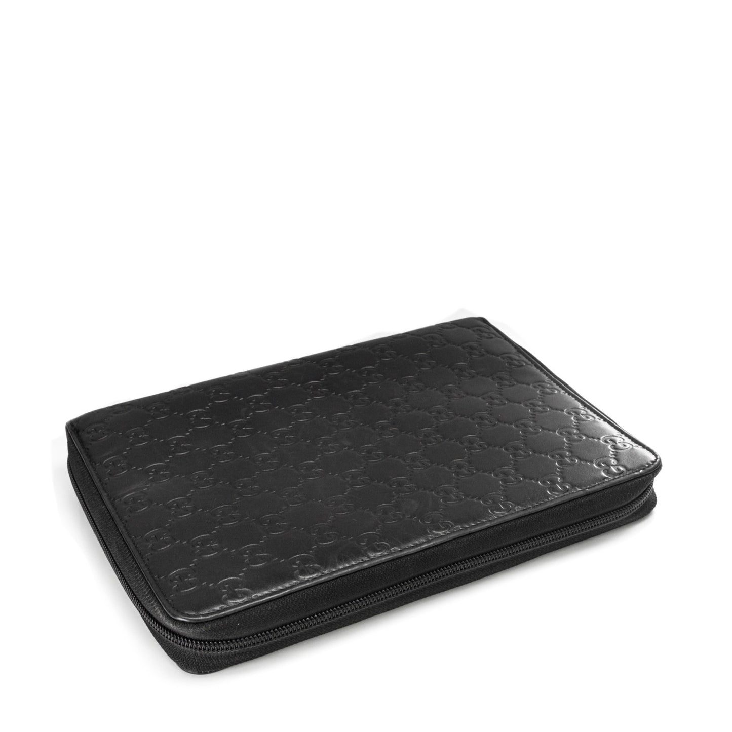Guccissima Zip Around Agenda Black