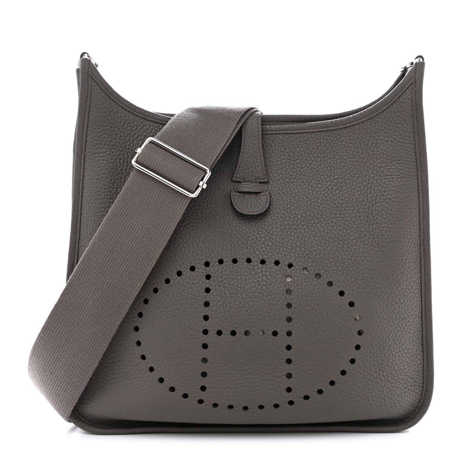 Hermes Taurillon Clemence Evelyne III PM Etain 1 of 10
