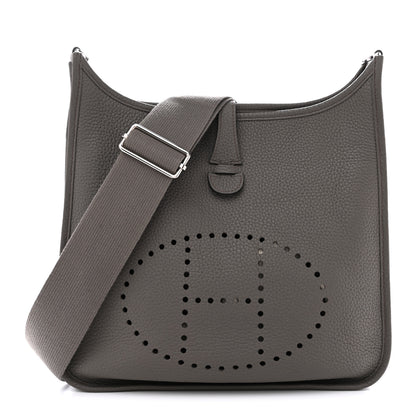 Hermes Taurillon Clemence Evelyne III PM Etain 1 of 10