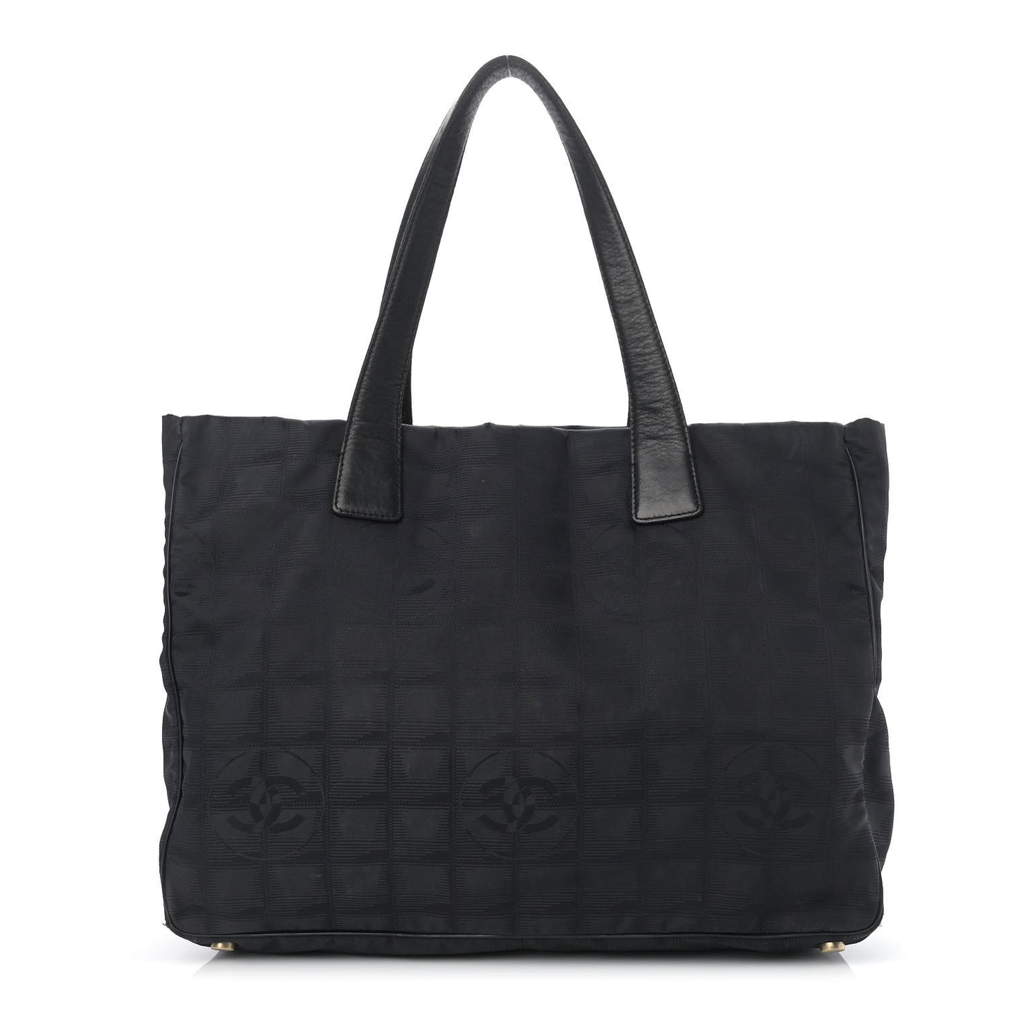 Nylon Medium Travel Tote Black
