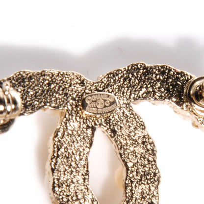 Chanel Irregular Pearl CC Brooch Pin Light Gold 4 of 4