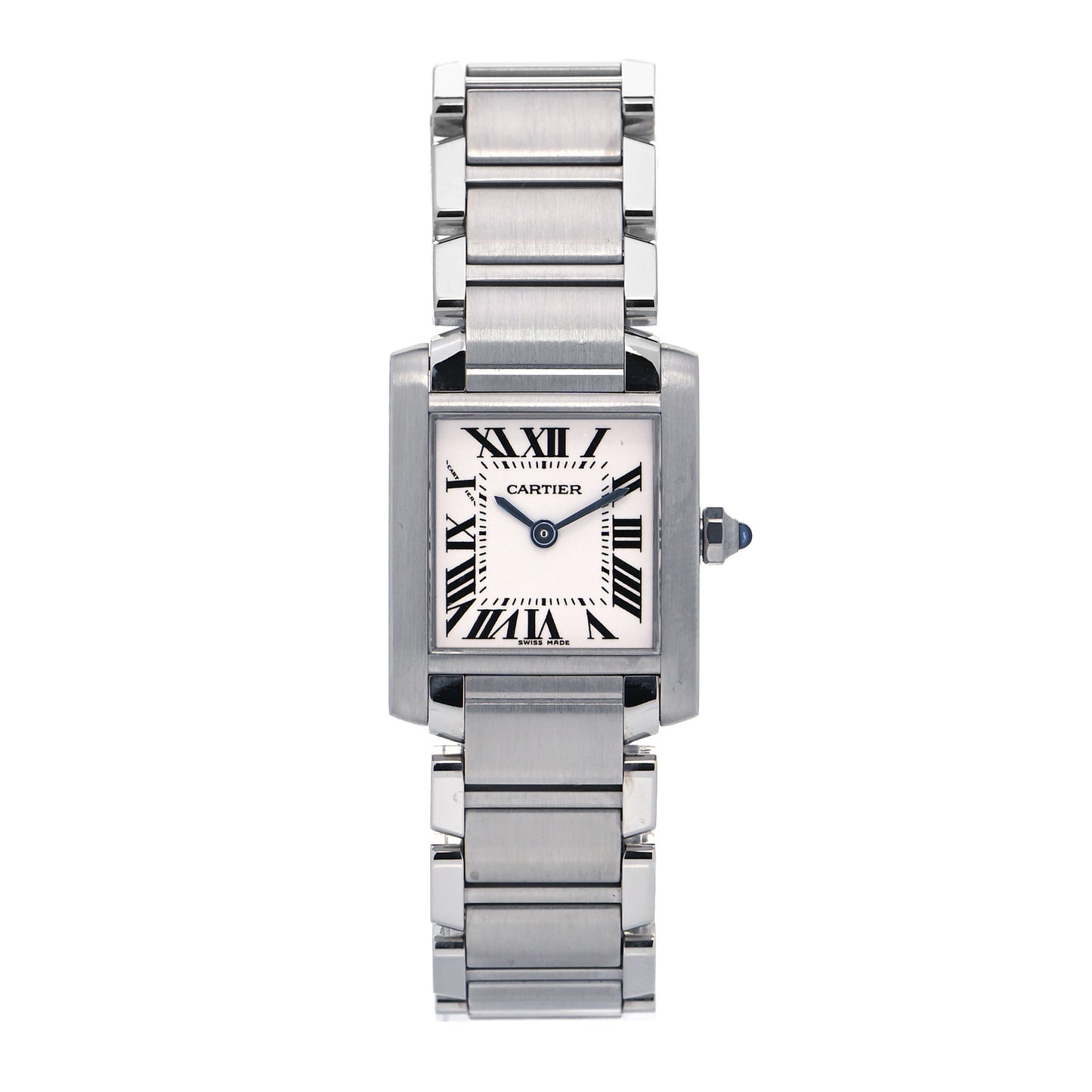 Stainless Steel 20mm Tank Francaise Quartz Watch