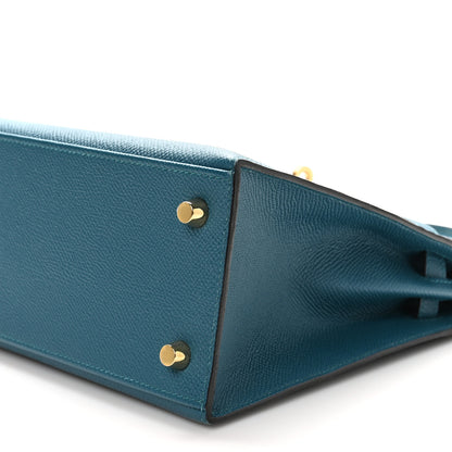 Hermes Epsom Kelly Sellier 25 Vert Bosphore 10 of 11