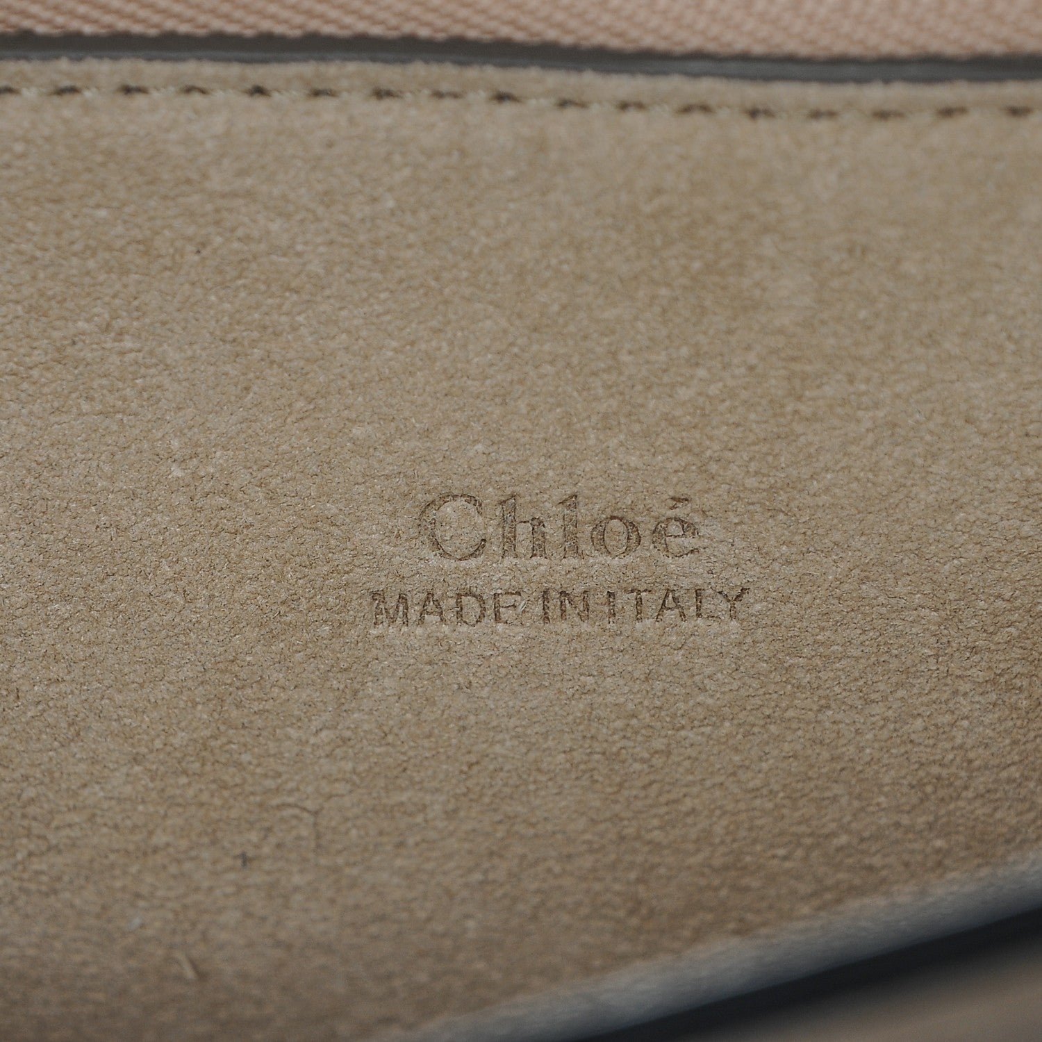 Chloe Calfskin Suede Studded Medium Faye Shoulder Bag Full Blue 7 of 7
