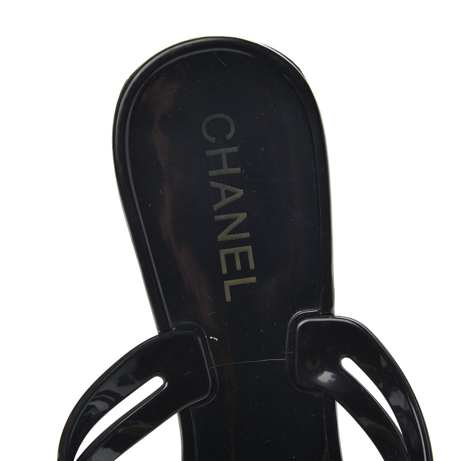 Chanel Jelly Camellia Thong Sandals 40 Black Ivory 7 of 7