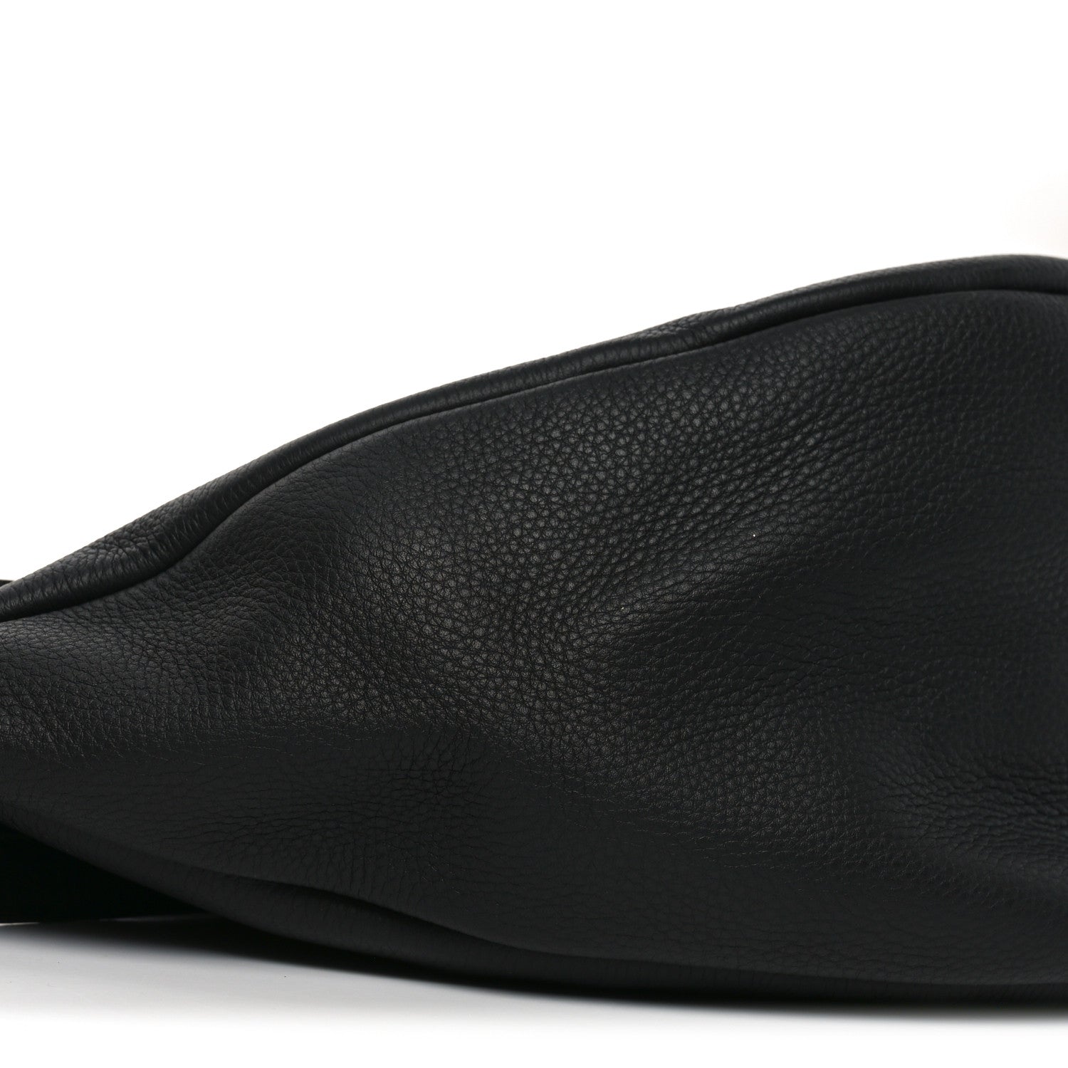 The Row Grained Calfskin Large Slouchy Banana Bag Black 9 of 10
