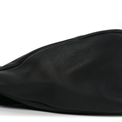 The Row Grained Calfskin Large Slouchy Banana Bag Black 9 of 10