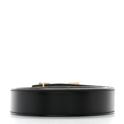 Hermes Box Togo Reversible 32mm H Belt 95 38 Black Etain 2 of 5