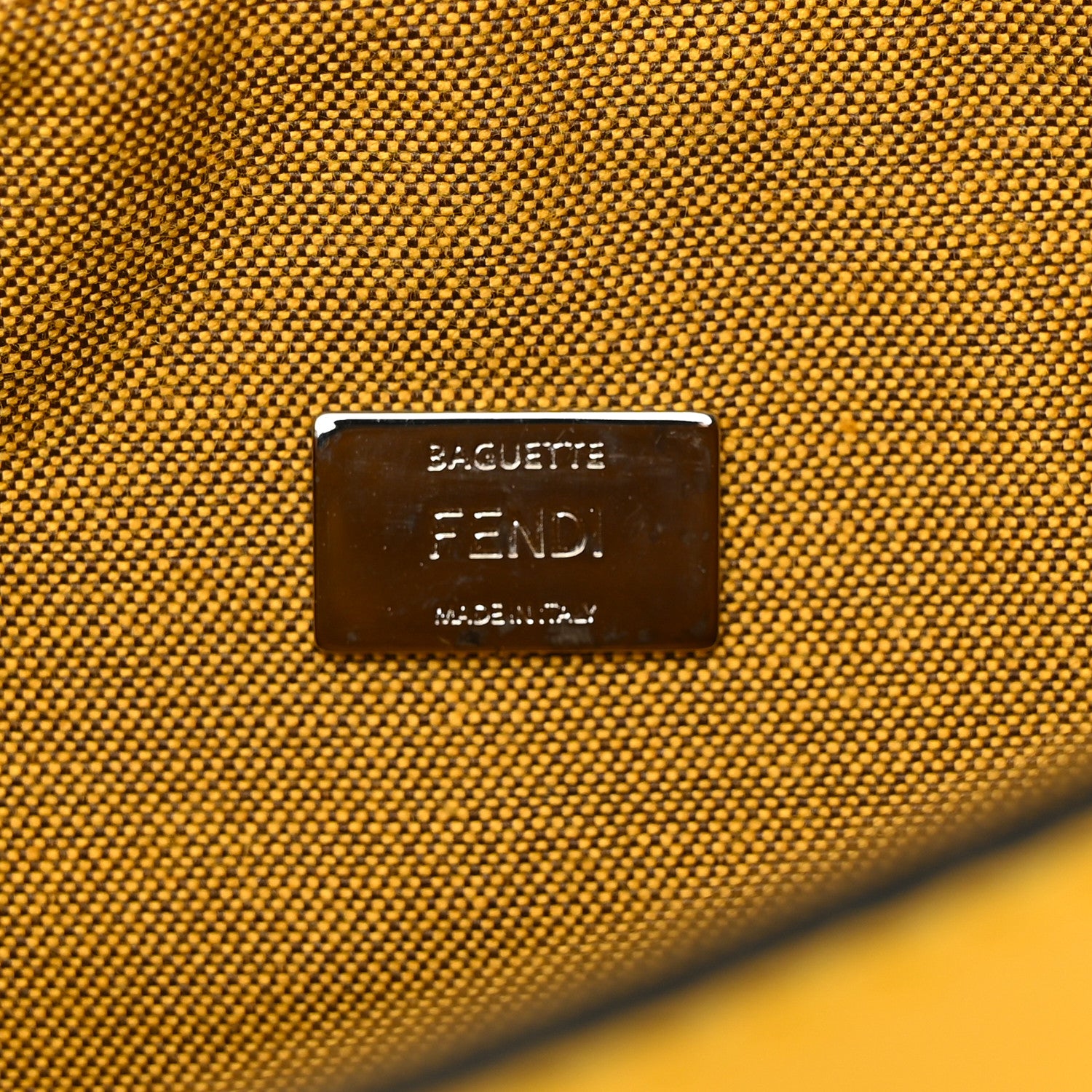 Fendi Nappa Micro Baguette Sunflower 6 of 14