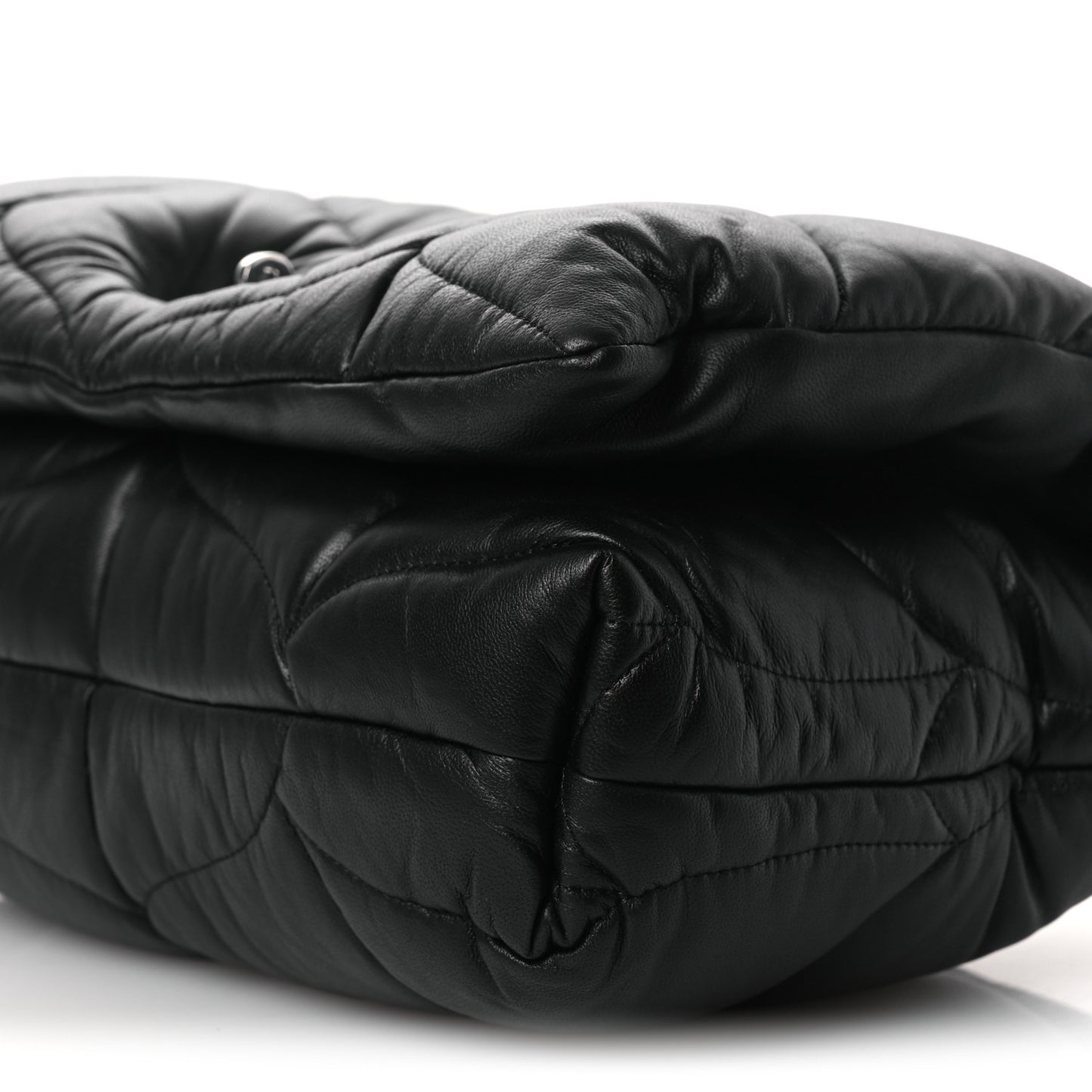 Nappa Pillow Quilted Little Softie Bag Black