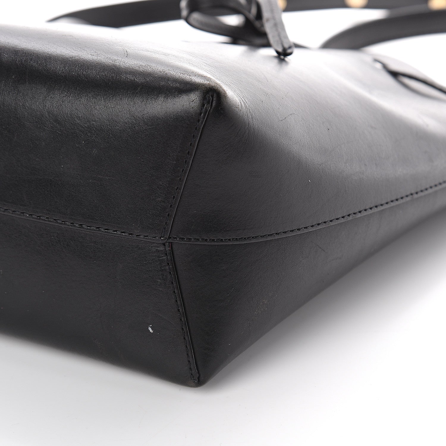 Mansur Gavriel Vegetable Tanned Calfskin Mini Bucket Bag Black 8 of 8