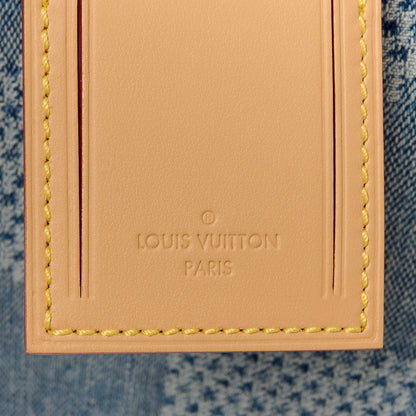 Louis Vuitton Damier Denim 3D Speedy Bandouliere 25 Bleu 7 of 10