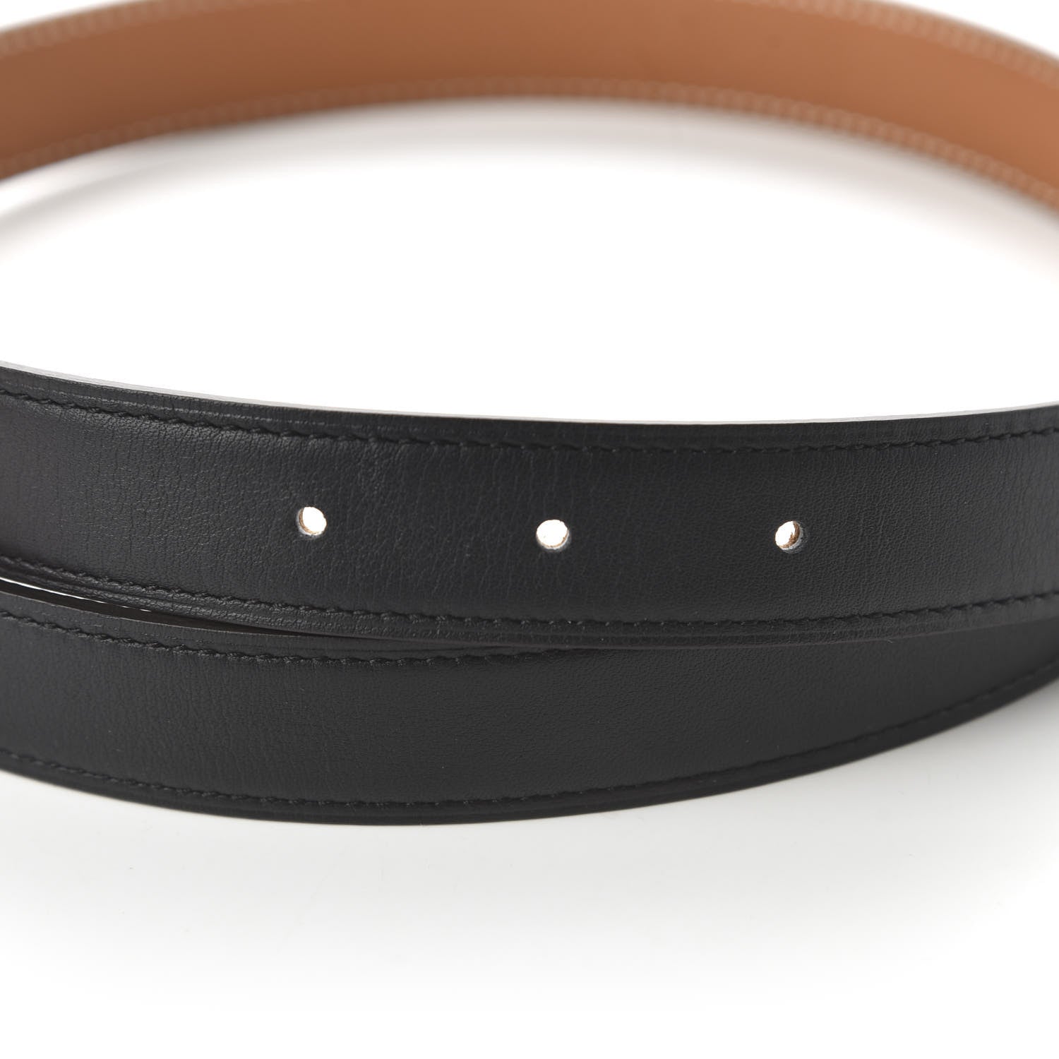 Hermes Box Epsom 24mm Mini H Belt 80 Black Gold 3 of 6